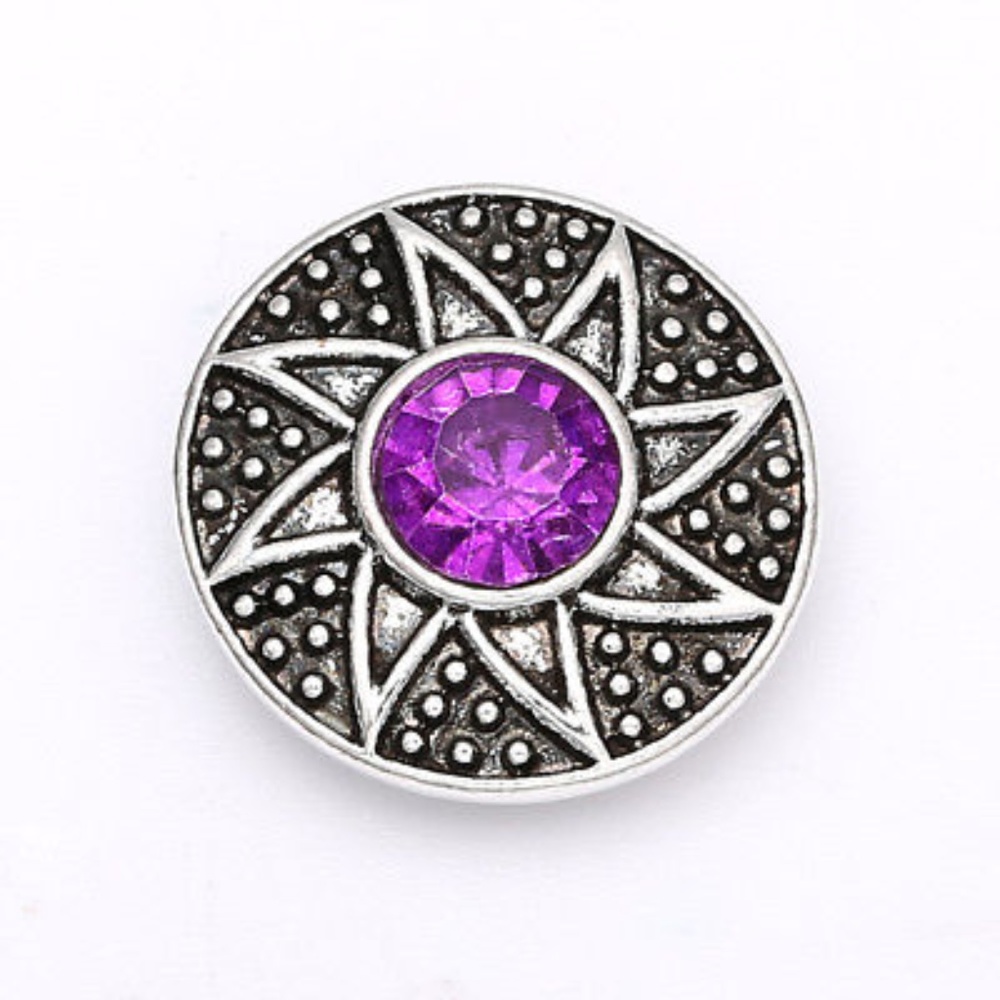 Purple Sun Star Snap for snap jewelry New